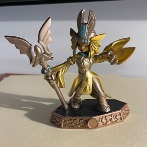 Golden Egyptian Sorceress Game Figure - Metallic Yellow and Bronze